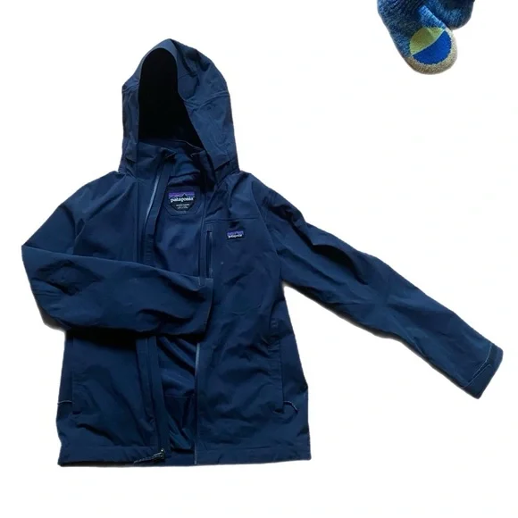Patagonia Quandary Hooded Rain Jacket Men's Navy XS